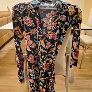 BCBGMAXAZRIA Floral Wrap Dress